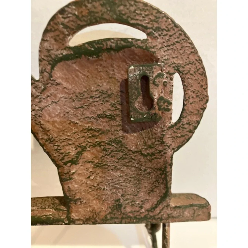 Rustic Three Hook Cast‎ Iron Hanger Garden Theme 11.5